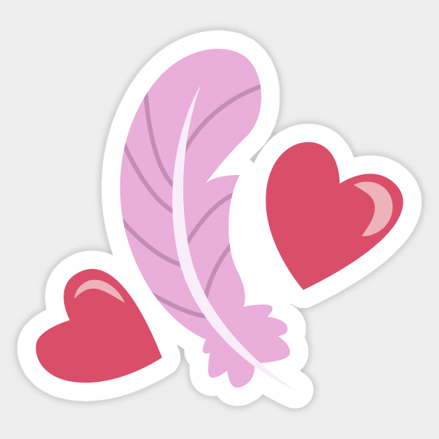 Feather Bangs' cutie mark Sticker by CloudyGlow